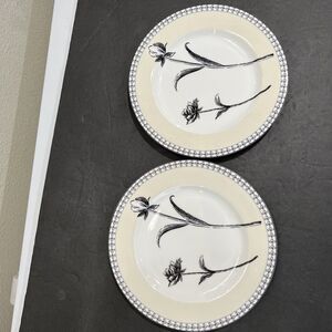 Charter Club Tuilleries Tan Salad Plate Lot Of 2